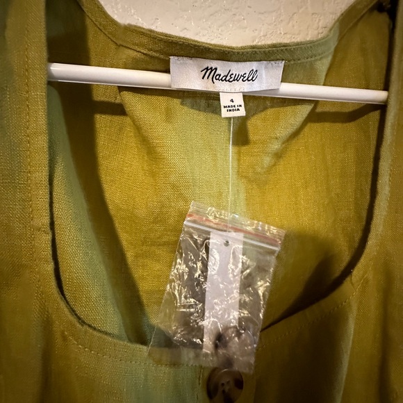 Citrus lime linen dress - Picture 9 of 9